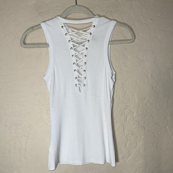 Y2K Bebe rhinestone tank top going out tops set of 2 - Picture 5 of 12